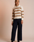 Women's The Zip Jumper, Neris Pearl and Sesame