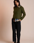 Women's Fluff Piece Jumper, Neris Moss