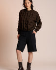 Women's Bubble Top, Neris Cacao