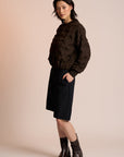 Women's Bubble Top, Neris Cacao