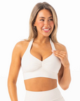 RYDERWEAR NKD Scrunch Halter Bra - Vanilla