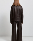 Women's Chicago Wide Leg Pant - Raw by Raw, Espresso Leather