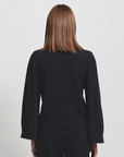 Women's Base Layer Relaxed V-Neck Knit -  Raw by Raw, Jet Black