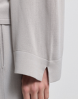 Women's Base Layer Relaxed V-Neck Knit - Raw by Raw, Oyster
