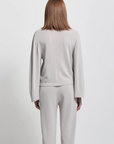 Women's Base Layer Relaxed V-Neck Knit - Raw by Raw, Oyster