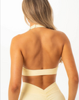 RYDERWEAR NKD Scrunch Halter Bra - Limoncello