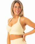 RYDERWEAR NKD Scrunch Halter Bra - Limoncello