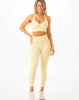 RYDERWEAR NKD V Scrunch Leggings with pocket - Limoncello