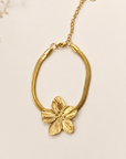Golden Bloom 18K PVD Flower Bracelet