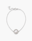 Gloria Pearl Halo Bracelet – Stainless Steel