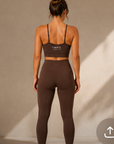 THE FIT. COLLECTION Women's Allura Leggings – Chocolate Brown