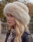 Women’s Luxury Faux Fur Hat - Sand