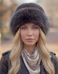 Women’s Luxury Faux Fur Hat - Dark Grey
