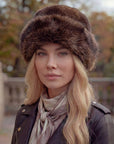 Women’s Luxury Faux Fur Hat - Chocolate Brown