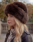 Women’s Luxury Faux Fur Hat - Chocolate Brown