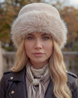 Women’s Luxury Faux Fur Hat - Sand