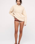 Zulu and Zephyr - Boucle Knit Women's Jumper - Coconut