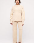 Zulu and Zephyr - Boucle Knit Women's Jumper - Coconut