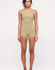 Zulu & Zephyr - Stripe Rib Bodysuit - Olive