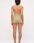 Zulu & Zephyr - Stripe Rib Bodysuit - Olive