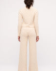 Zulu and Zephyr - Basketweave Knit Women's Cardigan - Natural