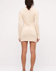 Zulu and Zephyr - Basketweave Knit Women's Mini Dress - Natural