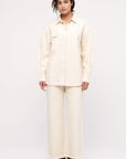 Zulu and Zephyr - Organic Denim Shirt Women's Jacket - Coconut