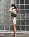 Zulu and Zephyr - Basketweave Knit Women's Mini Dress - Natural